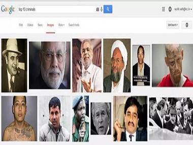 Shocker: #Top10criminals search on google leads to PM Modi's image Shocker: #Top10criminals search on google leads to PM Modi's image