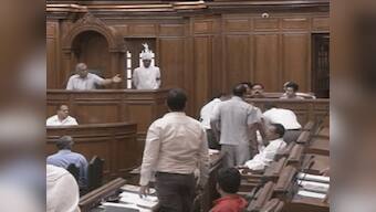 Tomar degree row: High drama in Delhi Assembly as BJP MLA OP Sharma marshalled out