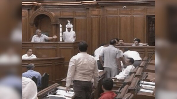 Tomar degree row: High drama in Delhi Assembly as BJP MLA OP Sharma marshalled out