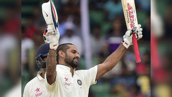 Shikhar Dhawan grabs his chance to shine on rainy day in Bangladesh