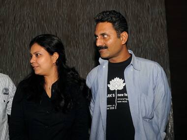 Mahmood Farooqui with wife Anusha Rizvi. AFP