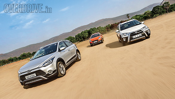Comparison: Hyundai i20 Active SX vs Fiat Avventura Emotion vs Toyota Etios Cross VD Comparison: Hyundai i20 Active SX vs Fiat Avventura Emotion vs Toyota Etios Cross VD