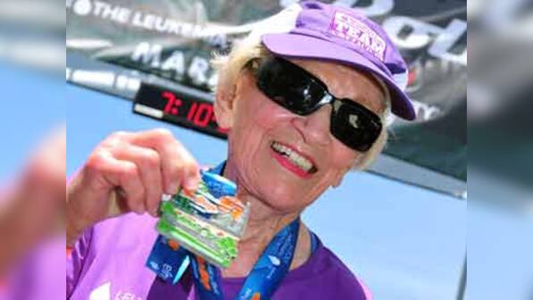 92-year-old cancer survivor becomes oldest woman ever to finish marathon 