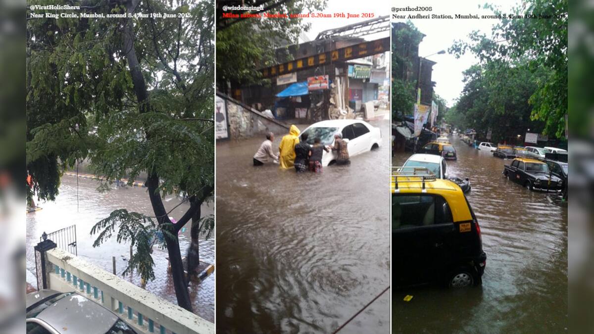 Heavy rains disrupt life in Mumbai, cause traffic jams; train services ...