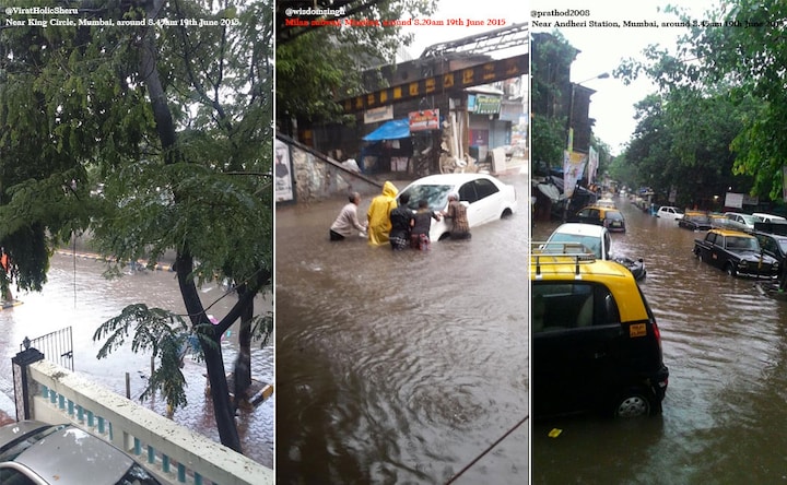 Heavy rains disrupt life in Mumbai, cause traffic jams; train services suspended