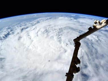 Tropical cyclone near Mumbai. Image Courtesy: Twitter @AstroTerry