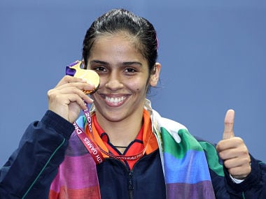 File photo of Saina Nehwal with her medal from the 2012 Olympics. Getty