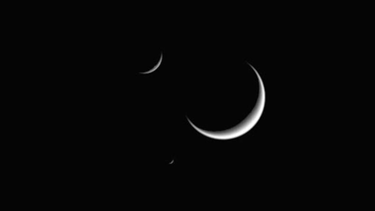 Thrice as nice: NASA captures rare sighting of Saturn's triple crescent ...
