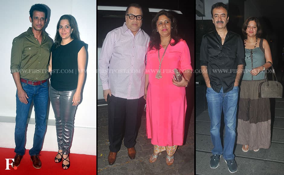 Sharman-Joshi-with-wife,Rajkumar-Hirani