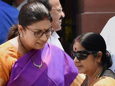 Our ministers don't do what UPA's used to: Govt rejects demand for Irani, Swaraj's resignation Our ministers don't do what UPA's used to: Govt rejects demand for Irani, Swaraj's resignation