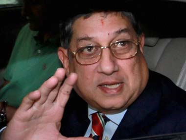 Supreme Court says BCCI free to keep Srinivasan away over conflict of interest stance Supreme Court says BCCI free to keep Srinivasan away over conflict of interest stance
