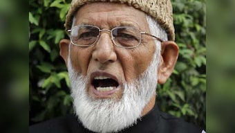 Syed Ali Shah Geelani certainly isn't an Indian; but he is not a Kashmiri either