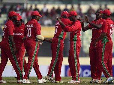File photo of the Zimbabwe team. AFP