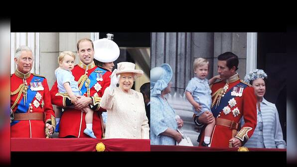 Guess what? Prince George and Prince William wore same outfit on their Buckingham Palace debut