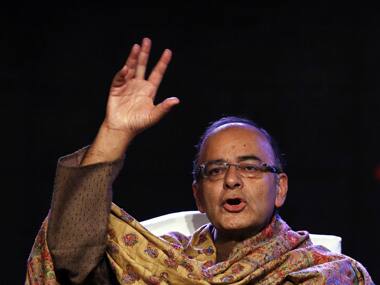 India's FM Jaitley speaks during the Global Business Summit in New Delhi