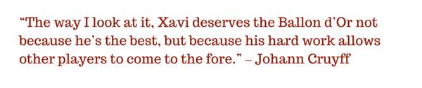 “The way I look at it, Xavi deserves the