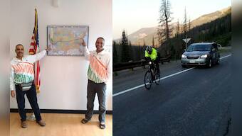Photos: The two Indian doctor brothers who cycled across America to create history