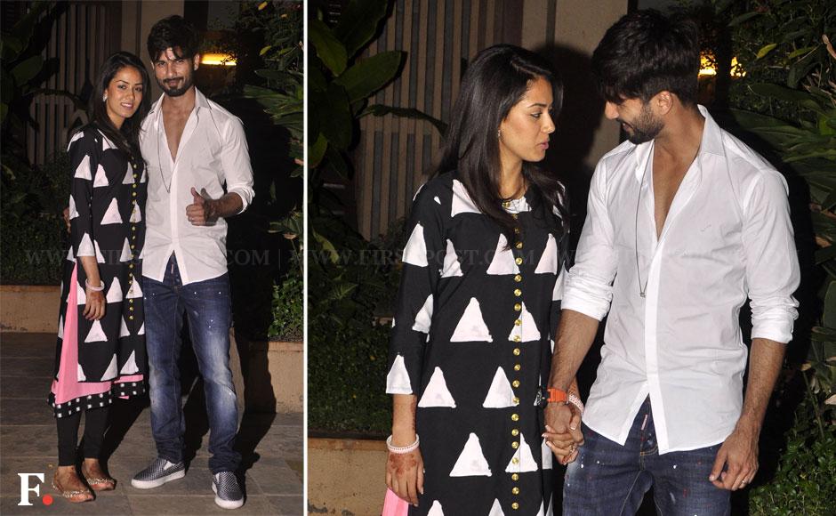 Shahid Kapoor and Mira Rajput back in Mumbai: Check out their candid pics Shahid Kapoor and Mira Rajput back in Mumbai: Check out their candid pics