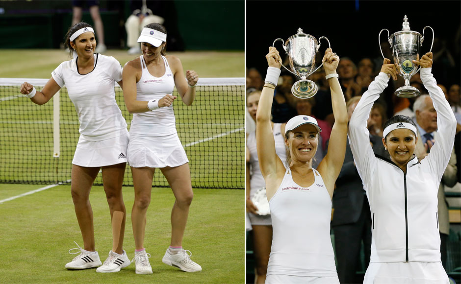 Photos: Joy and elation as Sania Mirza and Martina Hingis triumph at Wimbledon Photos: Joy and elation as Sania Mirza and Martina Hingis triumph at Wimbledon