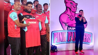 Pro Kabaddi season 2: Abhishek Bachchan at Jaipur Pink Panthers pre-season presser