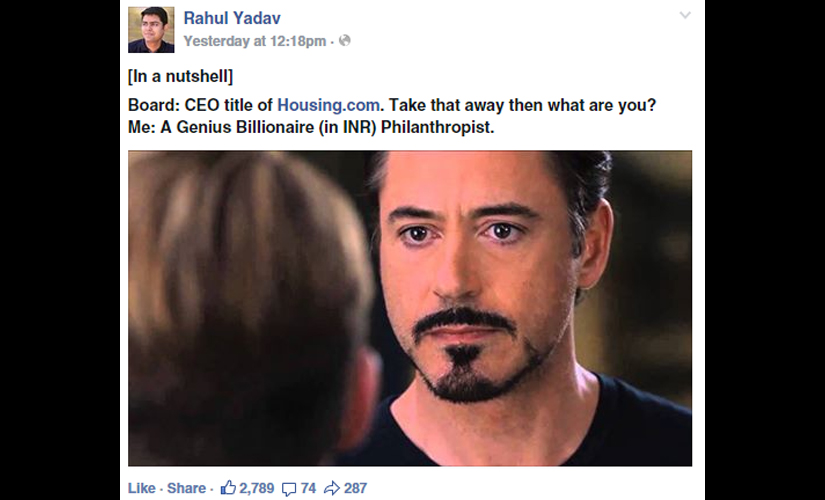 Not every genius billionaire is Iron Man: Life lessons from the Rahul Yadav-Housing saga Not every genius billionaire is Iron Man: Life lessons from the Rahul Yadav-Housing saga