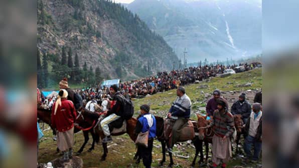 Amaranth Yatra suspended due to bad weather in Jammu and Kashmir