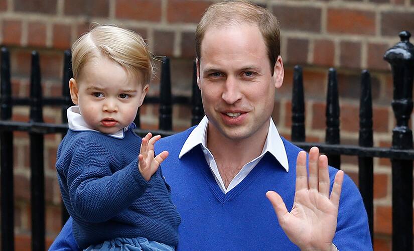 Prince george's first wave. AP