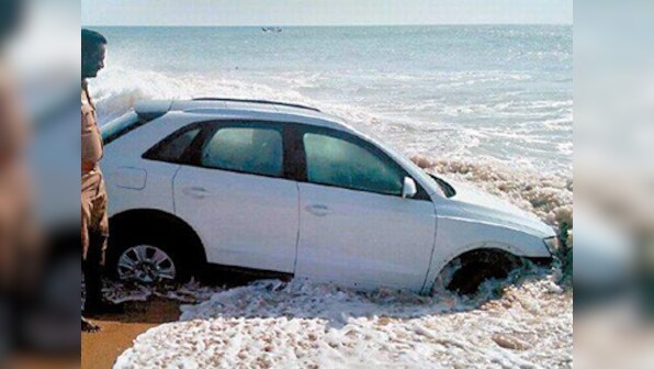 Cast away: Brand new Audi Q3 found floating in sea off Kovalam beach