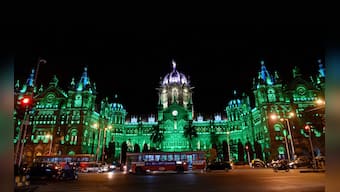 Photo: Mumbai's historic Chhatrapati Shivaji Terminus goes green a day before Eid