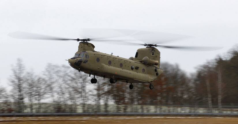 A CH-47 'Chinook' helicopter. Reuters