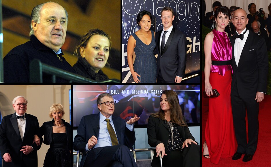 The 10 wealthiest couples in the world