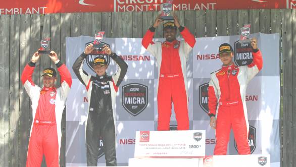 Nissan Micra Cup: Abhinay Bikkani takes double win at Mont-Tremblant Nissan Micra Cup: Abhinay Bikkani takes double win at Mont-Tremblant