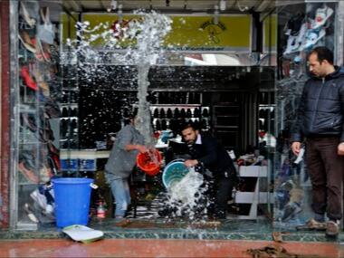 Floods in Kashmir earlier this year caused widespread damage. AP image