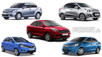 Spec comparo: Ford Figo Aspire vs Honda Amaze vs Tata Zest vs Maruti Swift Dzire vs Hyundai Xcent