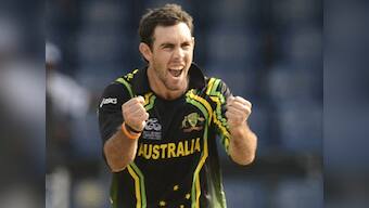 Ice-cool scoop: Maxwell takes one-handed catch holding ice cream