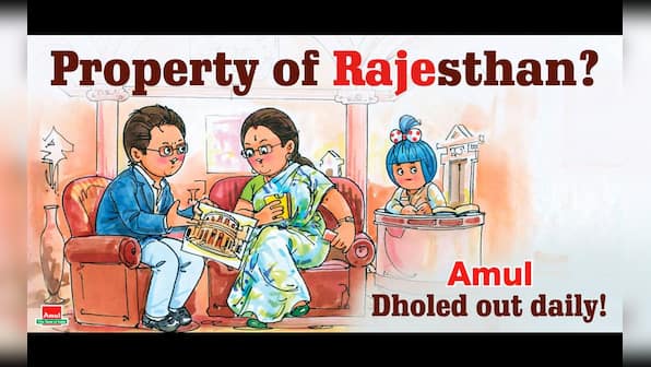 Property of Rajesthan? Amul's latest ad takes potshot at Rajasthan CM Vasundhara Raje