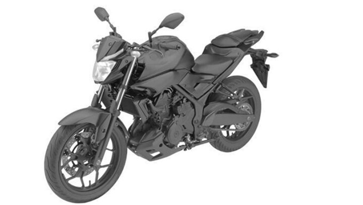 Images of the Yamaha MT-03 revealed