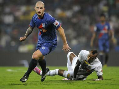 Cmovs in action for Mumbai City last season. ISL