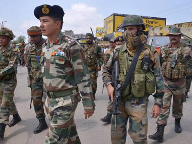 Security personnel at Punjab. AFP.