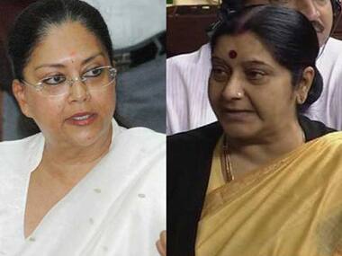 Vasundhara Raje and Sushma Swaraj in file photos. Ibnlive 