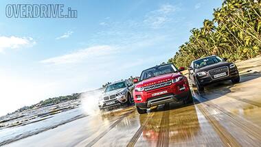Range Rover Evoque SD4 Prestige vs Audi Q5 30 TDI Premium Plus vs BMW X3 xDrive20d Xline