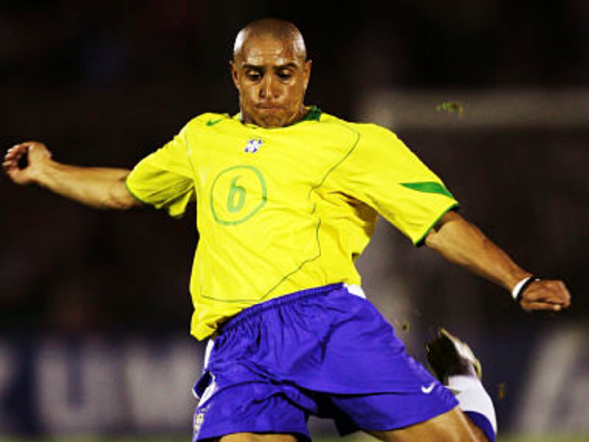 What does Roberto Carlos do now and which clubs did Brazil legend