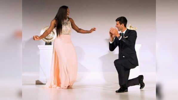 Watch: Djokovic, Serena dance it out in disco style at the Wimbledon Ball