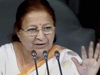 Lok Sabha speaker Sumitra Mahajan. PTI