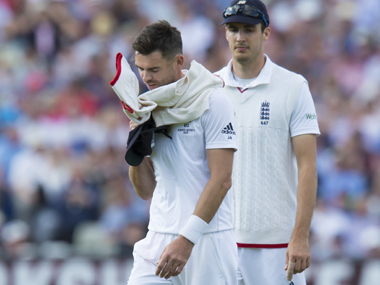 Ashes: England fret over James Anderson's fitness for remainder of the series Ashes: England fret over James Anderson's fitness for remainder of the series