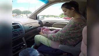 Caught on video: Man films wife giving birth in front seat of car amid hospital dash 