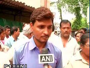 The woman's son spoke to ANI. Image courtesy- ANI screengrab