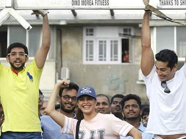 A real workout: Sena-run BMC dismantles Mumbai's first open-air gym that was inaugurated by Aaditya Thackeray A real workout: Sena-run BMC dismantles Mumbai's first open-air gym that was inaugurated by Aaditya Thackeray