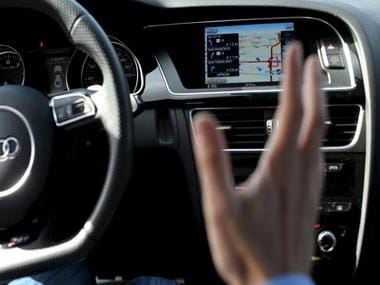 File picture shows Nvidia's senior director of automotive business Danny Shapiro displaying the electronic dashboard of an Audi automobile in Santa Clara, California File picture shows Nvidia's senior director of automotive business Danny Shapiro displaying the electronic dashboard of an Audi automobile in Santa Clara, California