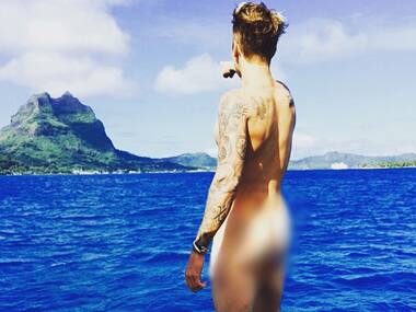 Justin Bieber becomes the butt of all jokes when he decides to bare it all